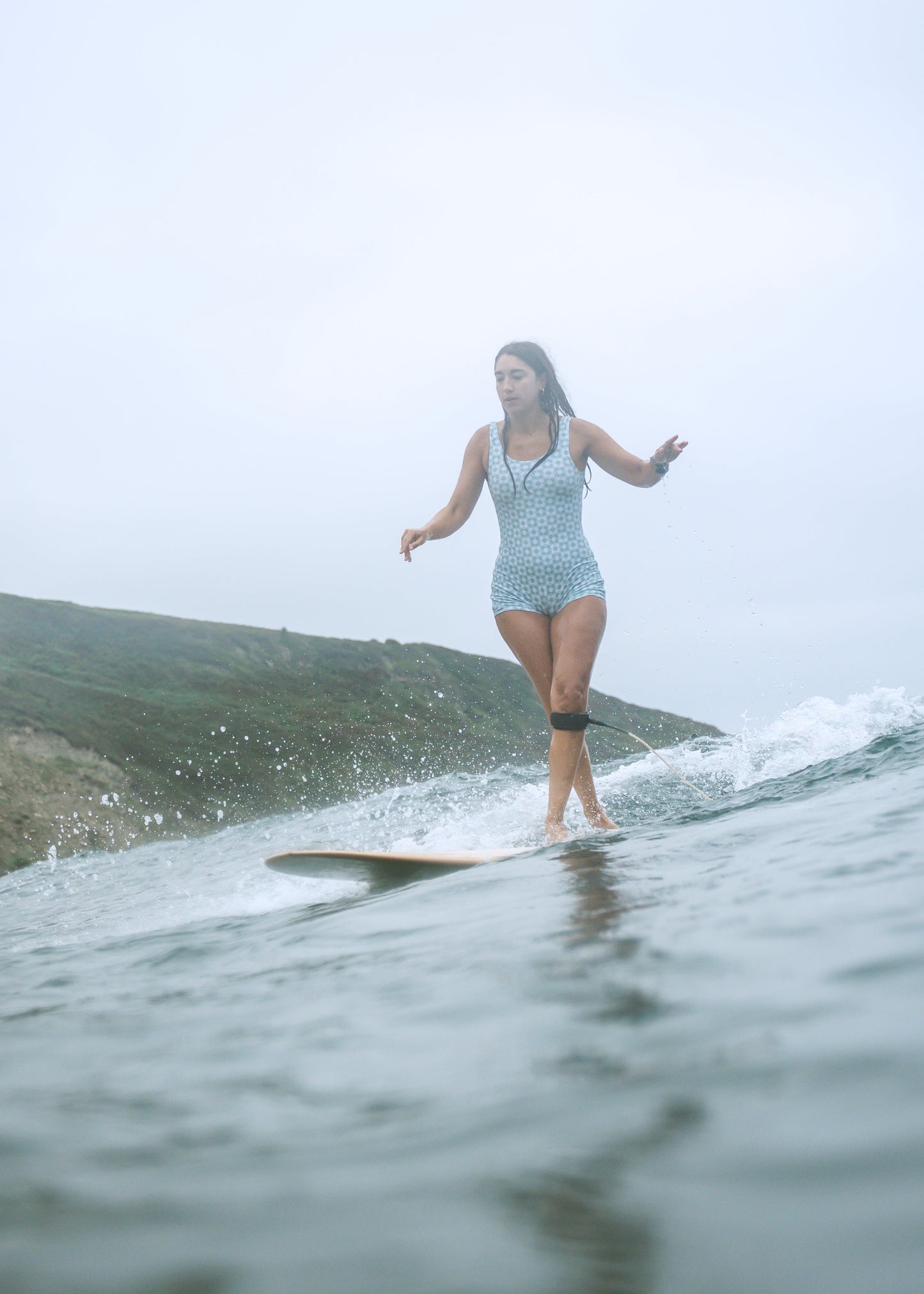 For Women. Surf. Wayer. Byron Colors. One Piece vintage swimsuit.